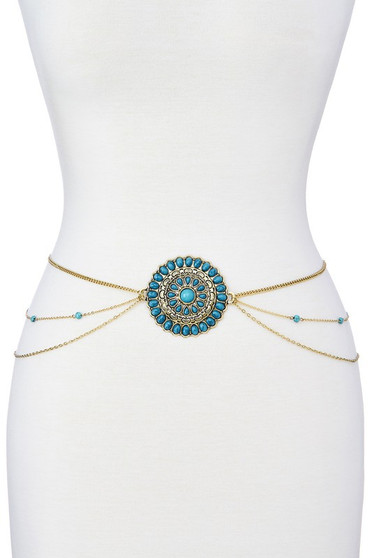 Western Stone Conch Waist Belt