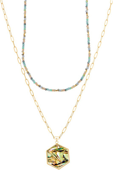 Shell Pendant Necklace.