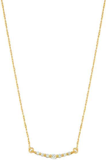 Diamond Bar Pendant Necklace