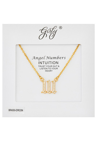 111 Angel Number Pendant Necklace