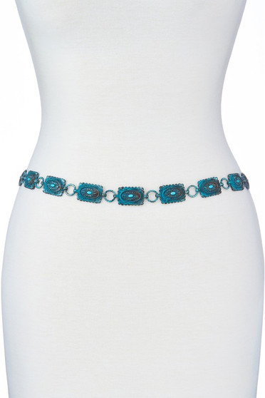 Western Linked Square Conch Belt