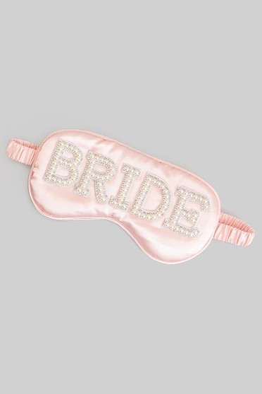 Pearl And Rhinestone Bride Silky Sleeping Mask