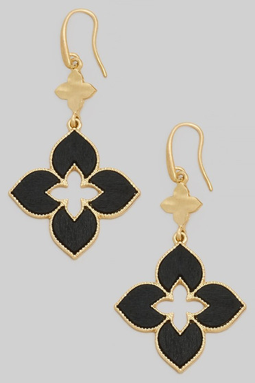 Clover Cutout Drop Earrings
