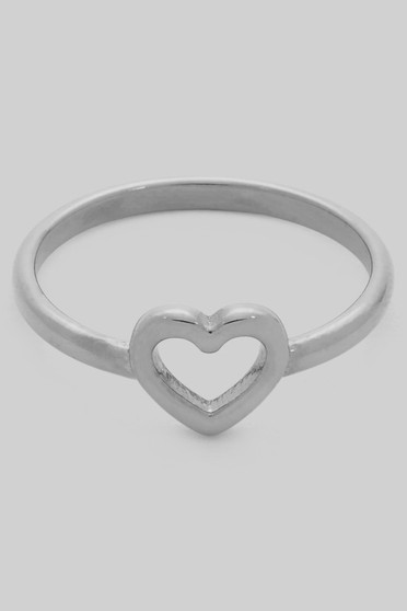 Brass Heart Cut Out Ring