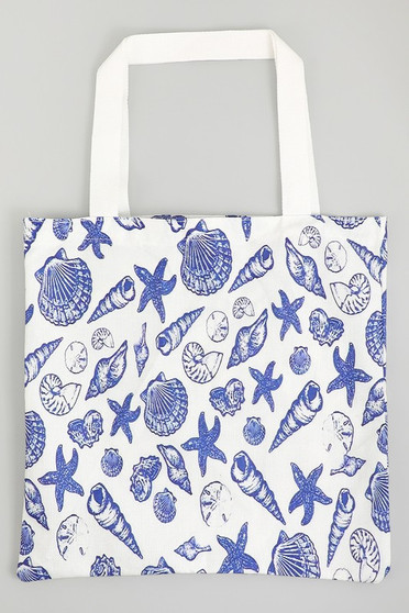 Seashell Canvas Tote Bag