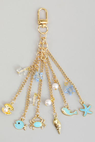Dangling Sea Charm Bag Charm