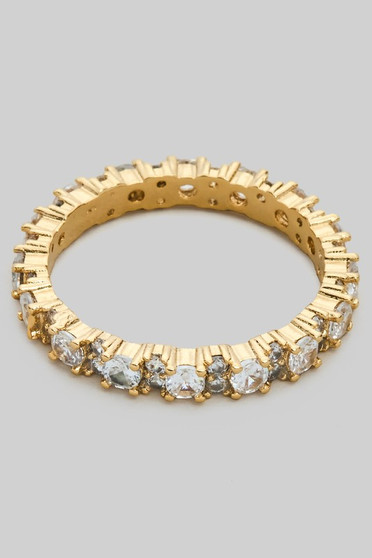 Round And Oval Cz Ring