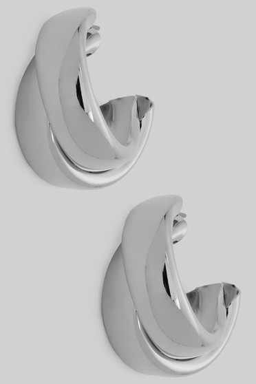 Brass Stacked Hoops