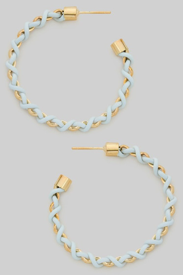 Woven Wire And Brass Hoops