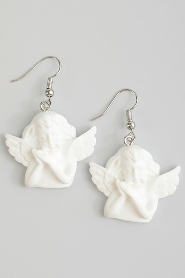 Peaceful Cherub Drop Earrings