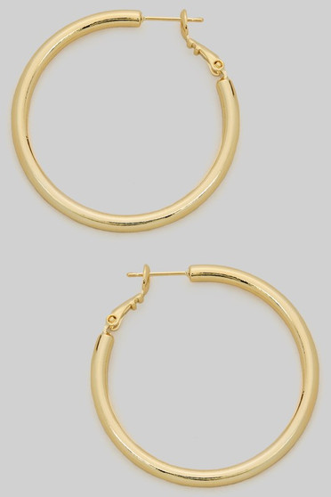 Perfect Brass Hoops
