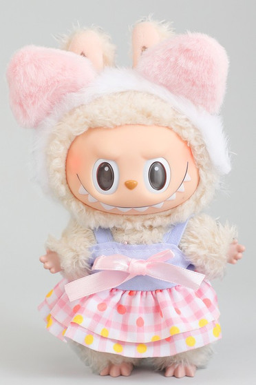 Cute Dress And Fuzzy Ears Labubu Outfit