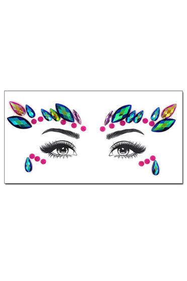 Mixed Fun Crystal Face Stickers - #KP16656