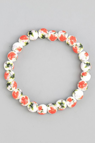 Porcelain Ball Stretch Bracelet