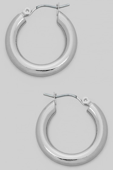 Almost An Inch Wide Brass Hoops