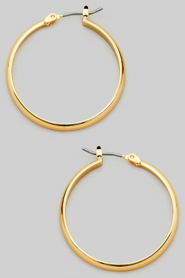 Simple Pincatch Hoop Earrings