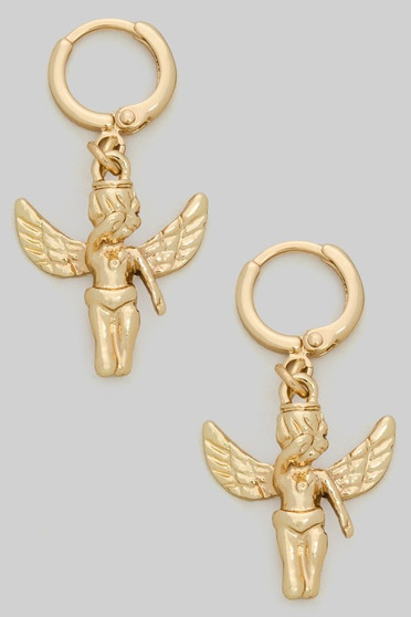 Angel Charm Huggies