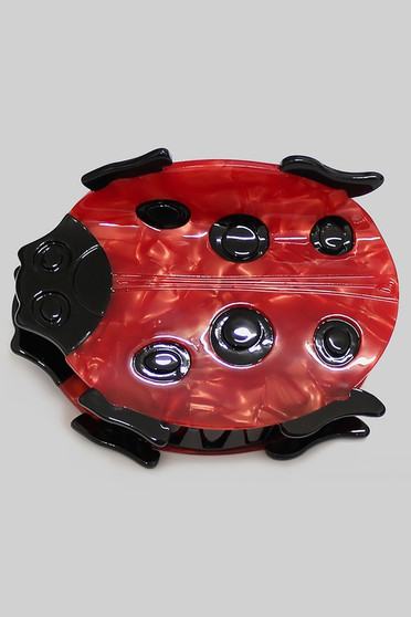 Acrylic Ladybug Hair Clip