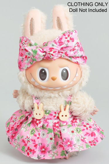 Two Piece Floral Pattern Labubu Outfit