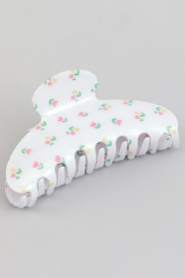 Cute Tulip Print Hair Clip