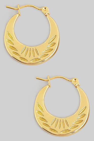 Lovely Stainless Steel Pressed Hoops