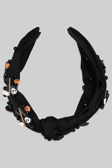 Grim Reaper Beaded And Knotted Headband