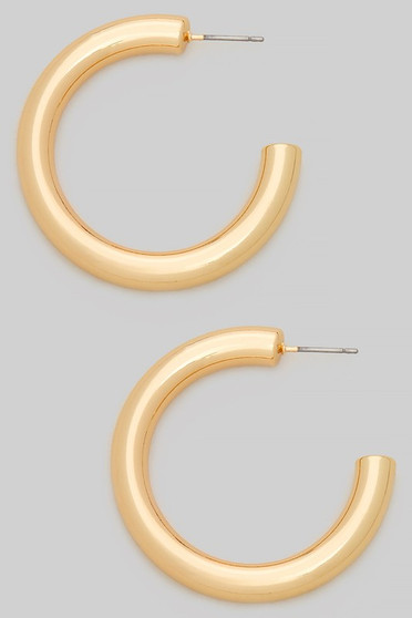 Tube Hoop Earrings  - #YE0001-40
