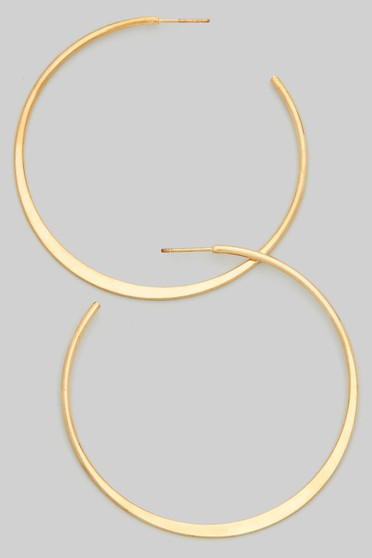 Open Brass Flat And Tube Hoops