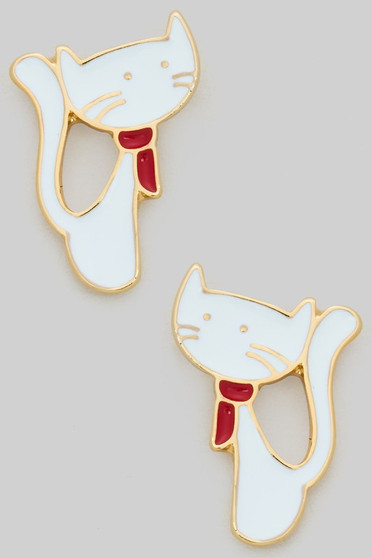 Dainty Cat Studs
