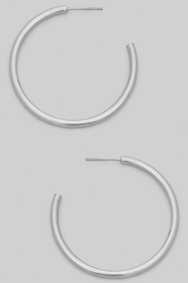 Classic Thin Brass Hoops