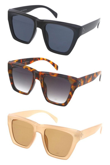 Large Square Cat Eye Frame Sunglasses