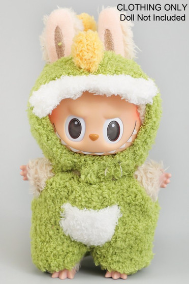 Cute Furry Green Dinosaur Labubu Outfit