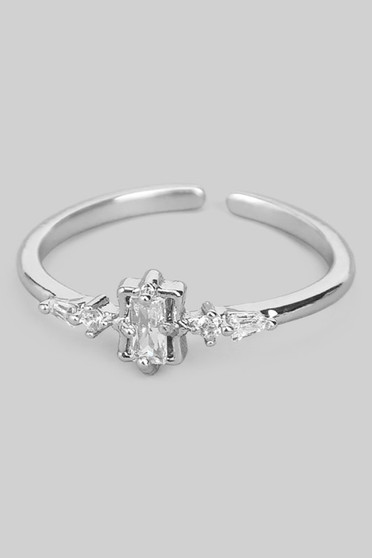 18K Gold Dipped Ab Stone Portrait Ring