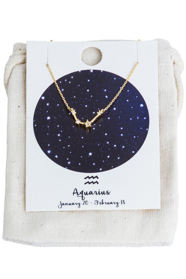 Horoscope Constellation Pendant Necklace