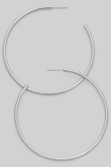 Classic Open Ended Brass Hoops