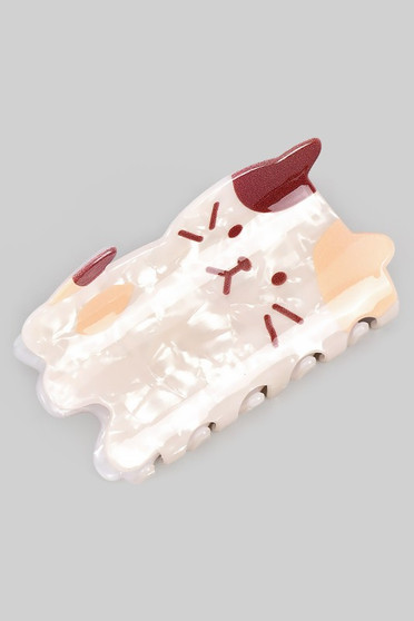 Marbled Acrylic Cat Hair Clip