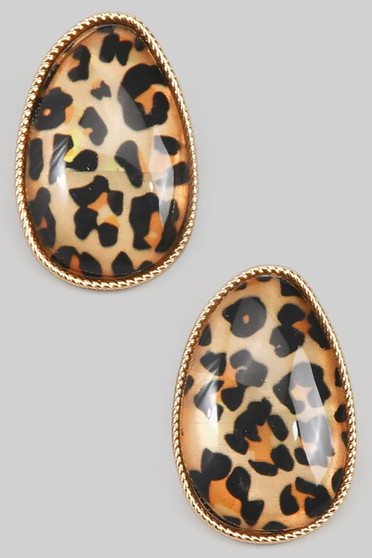 Smooth Oval Drop Earrings