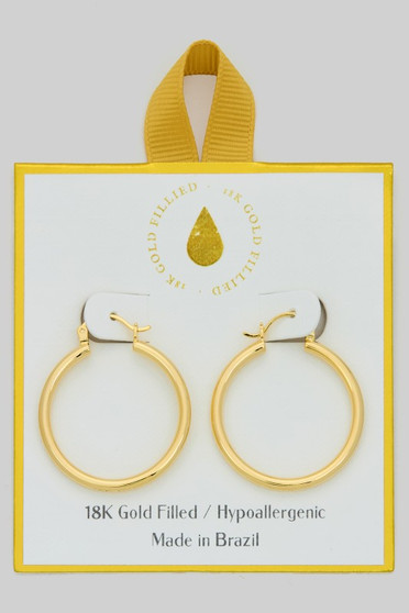 Gold Filled Hypoallergenic Everyday Hoops