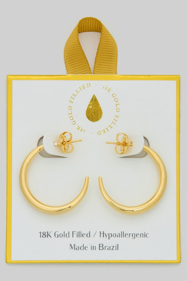 Gold Filled Hypoallergenic Spiked Hoops