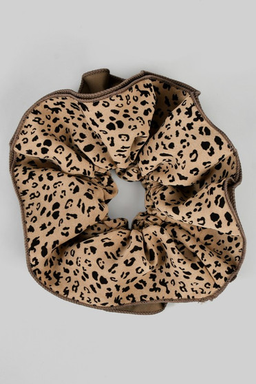 Large Cheetah Print Hair Scrunchie