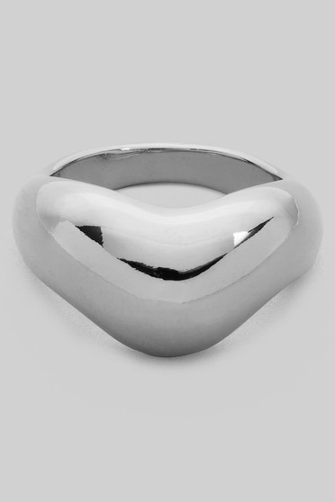 Chunky Wavy Brass Ring