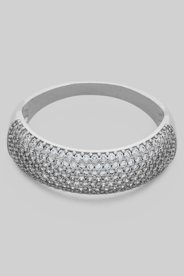 Delicate Cz Pave Ring