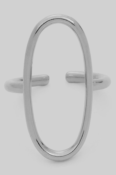 Brass Oval Cut Out Ring