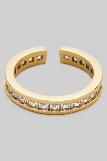 Embedded Cz Stone Ring