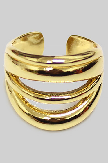 Stacked Cutout Statement Ring