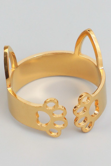 Cat Ears And Paws Ring