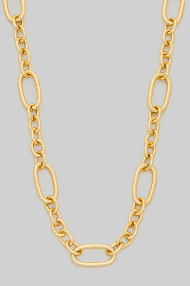 Multi Oval Chain Link Necklace
