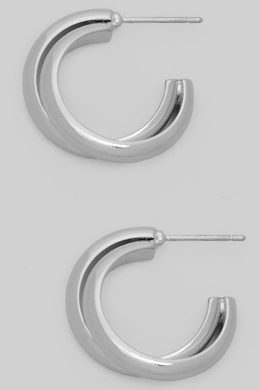 Double Stacked Brass C Hoops