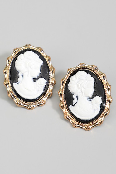 Victorian Silhoette Drop Earrings