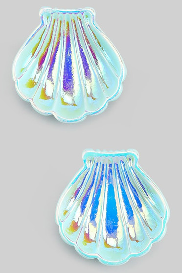 Opalescent Shell Drop Earrings - #KE27949